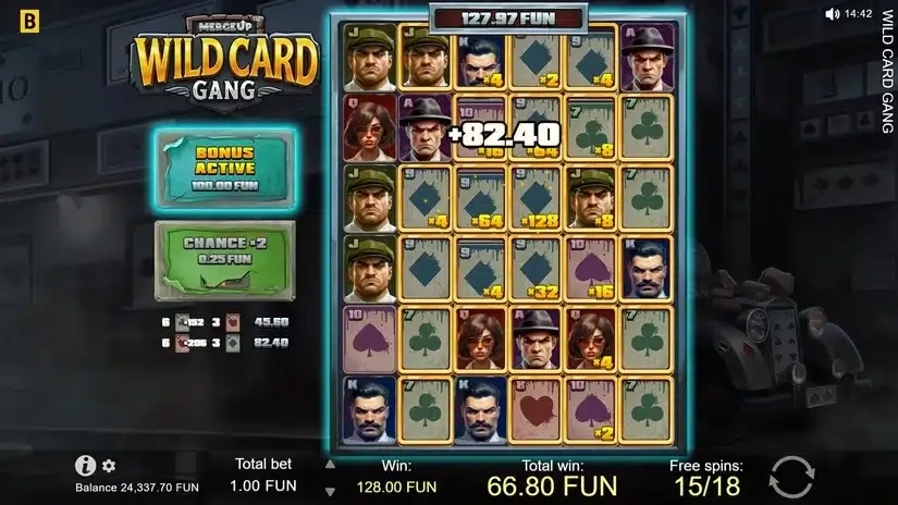Wild Card Gang slot screenshot 5