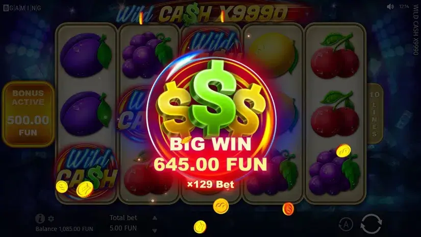 Wild Cash x9990 slot screenshot 5