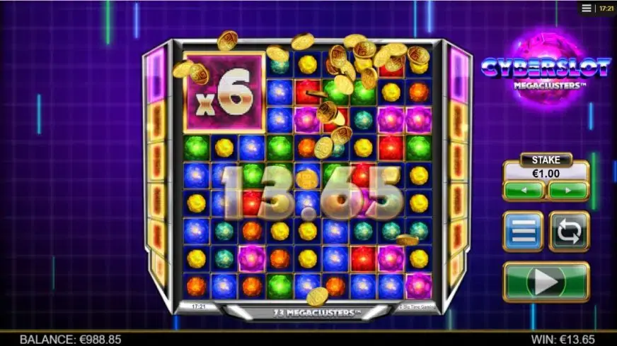 Cyberslot Megaclusters slot screenshot 4