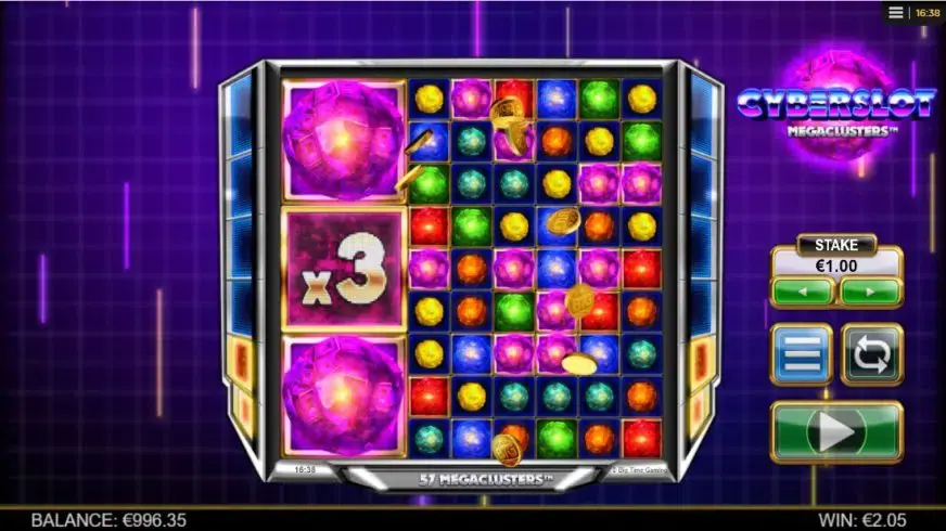 Cyberslot Megaclusters slot screenshot 3