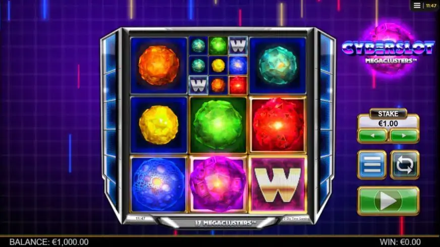 Cyberslot Megaclusters slot screenshot 1