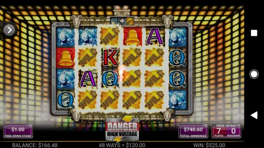 Danger High Voltage slot screenshot 3