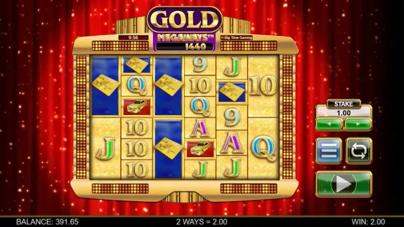Gold Megaways slot screenshot 1