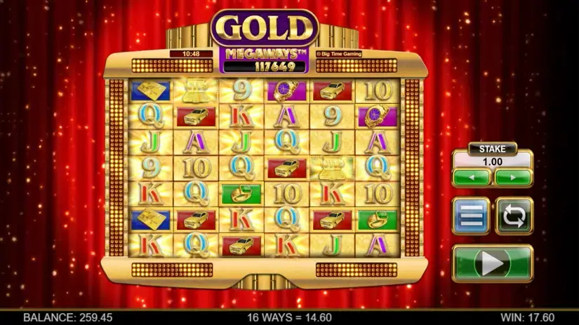 Gold Megaways slot screenshot 2