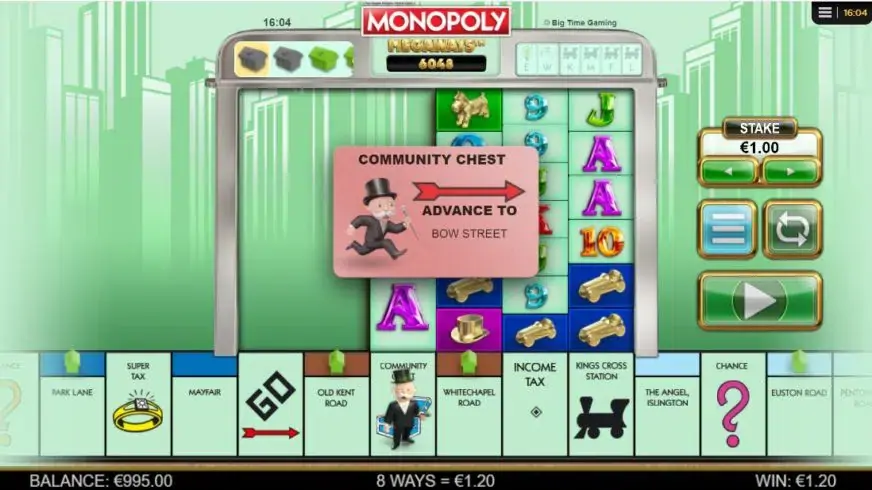 Monopoly Megaways slot screenshot 2