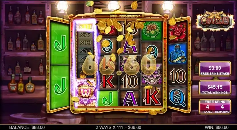 Outlaw slot screenshot 6