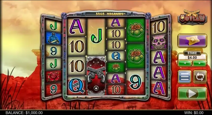 Outlaw slot screenshot 1