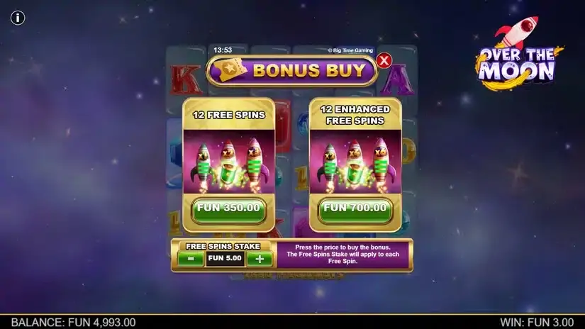 Over the Moon slot screenshot 3