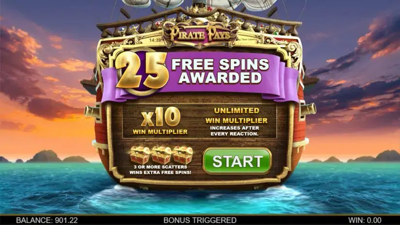 Pirate Pays Megaways slot screenshot 5