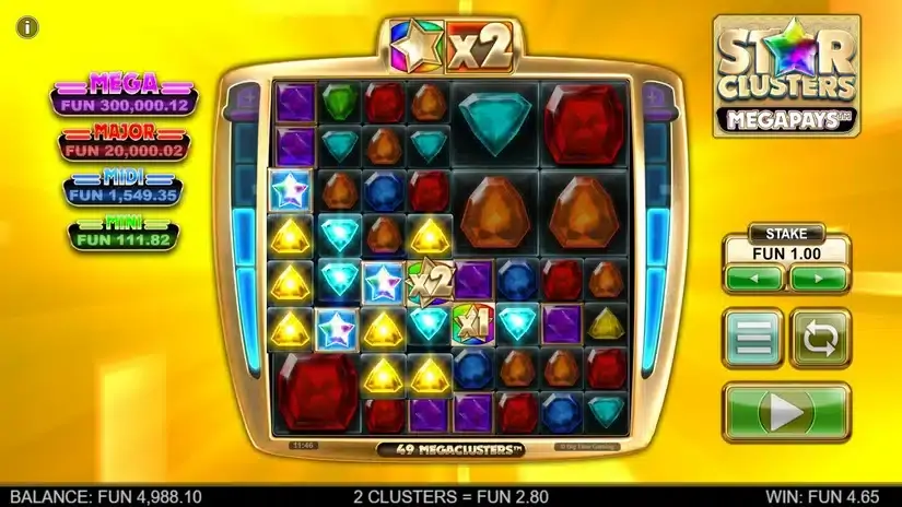 Star Clusters Megapays slot screenshot 3