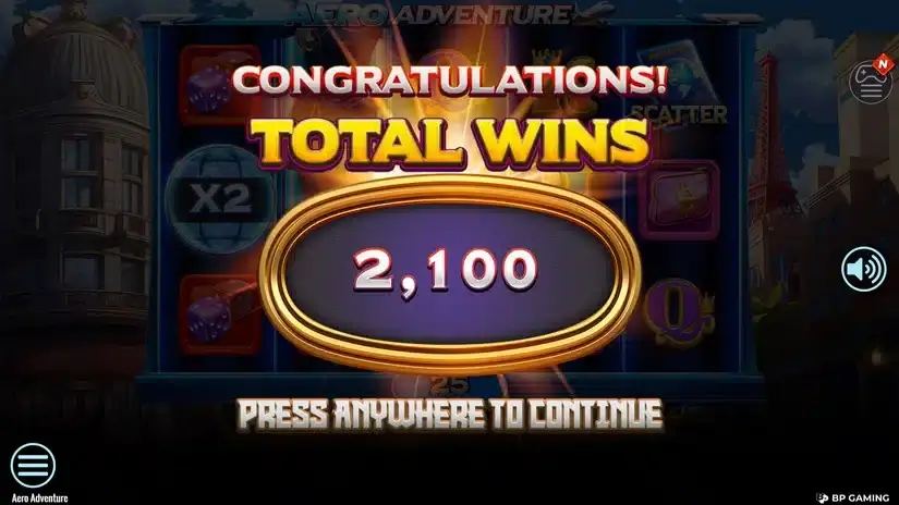 Aero Adventure slot screenshot 4