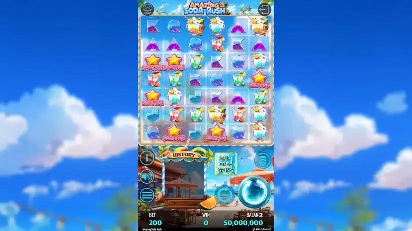 Amazing Soda Rush slot screenshot 
