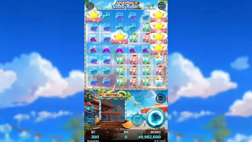 Amazing Soda Rush slot screenshot 2