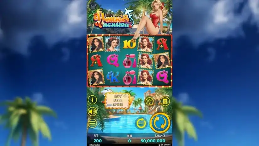Hottie’s Vacation slot screenshot 1