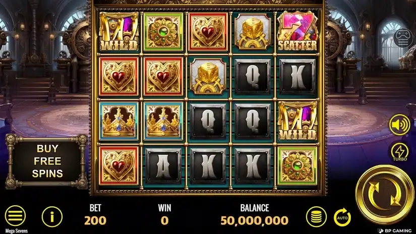 Mega Sevens slot screenshot 1
