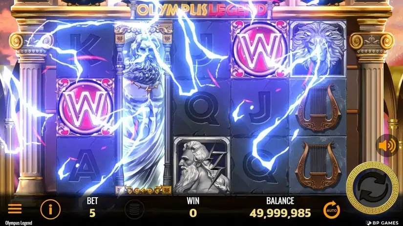 Olympus Legend slot screenshot 3