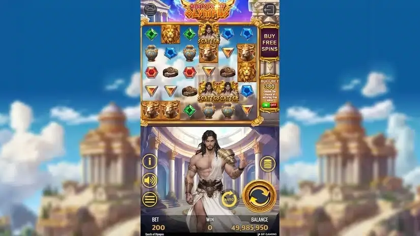 Quests of Olympus slot screenshot 1