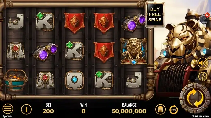 Tiger Train slot screenshot 1