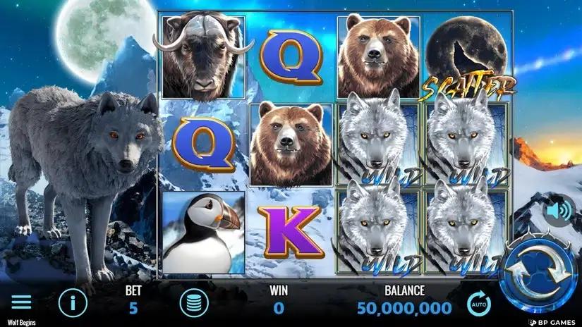 Wolf Begins slot screenshot 1