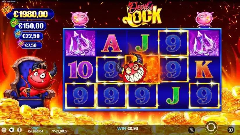 Devil’s Lock slot screenshot 2