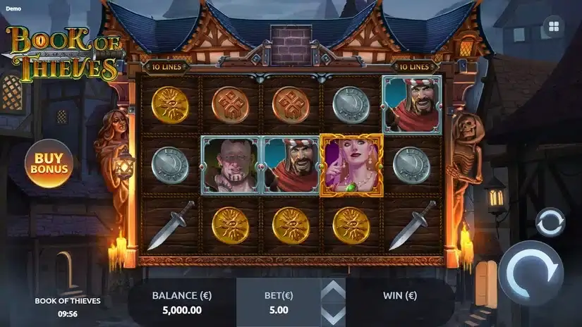 Book of Thieves slot screenshot 