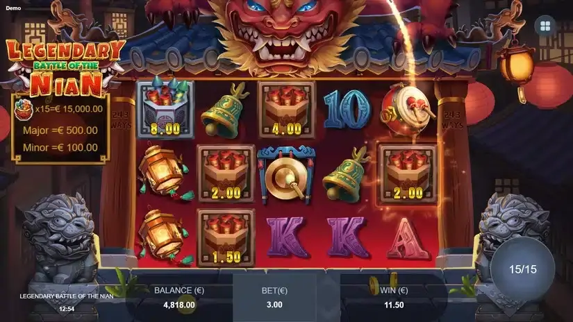Legendary Battle of the Nian slot screenshot 6
