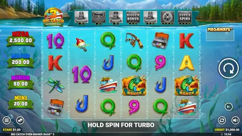 Big Catch Even Bigger Bass 3 slot screenshot 1