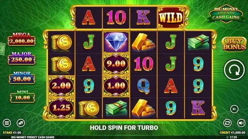 Big Money Frenzy Cash Gains slot screenshot 1