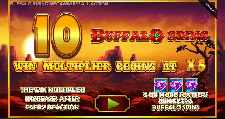 Buffalo Rising Megaways All Action slot screenshot 3