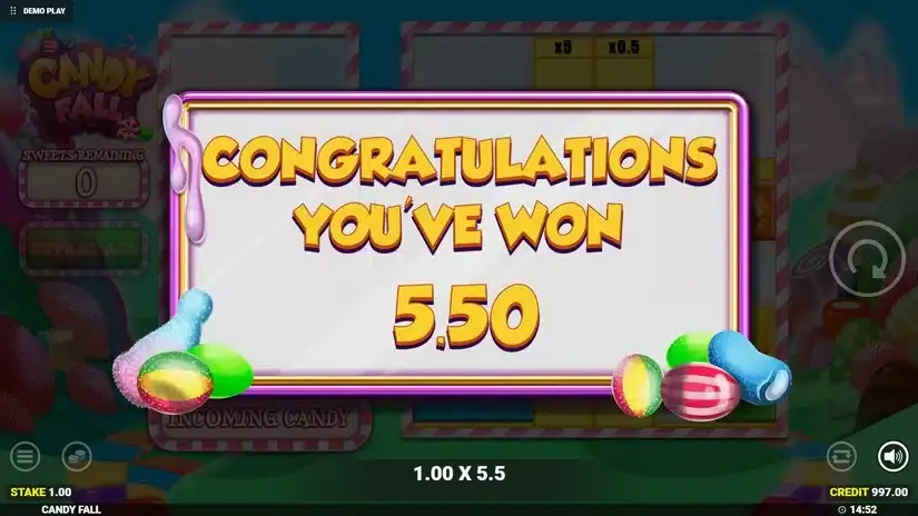 Candy Fall slot screenshot 3