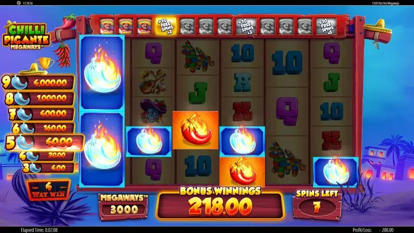 Chilli Picante Megaways slot screenshot 8