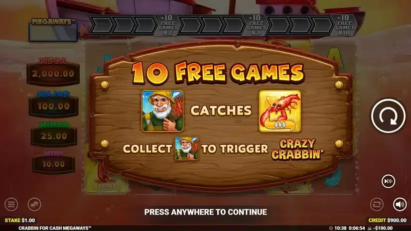 Crabbin’ For Cash Megaways slot screenshot 4