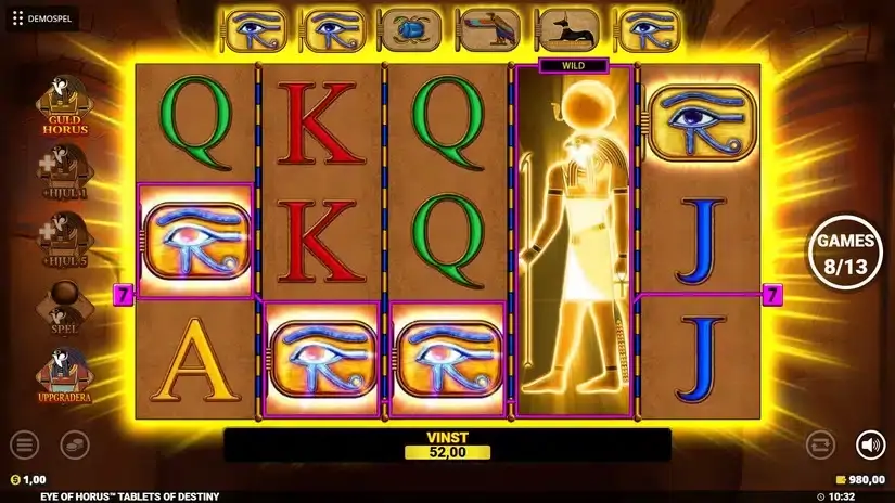 Eye of Horus Tablets of Destiny slot screenshot 