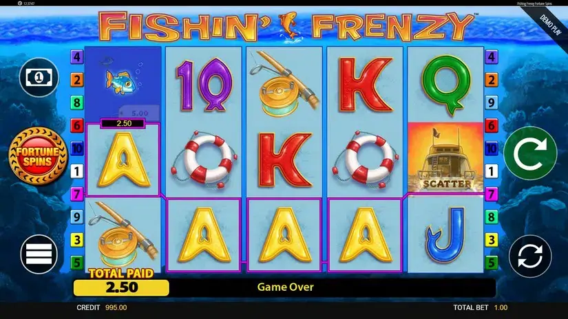 Fishin’ Frenzy Fortune Spins slot screenshot 2