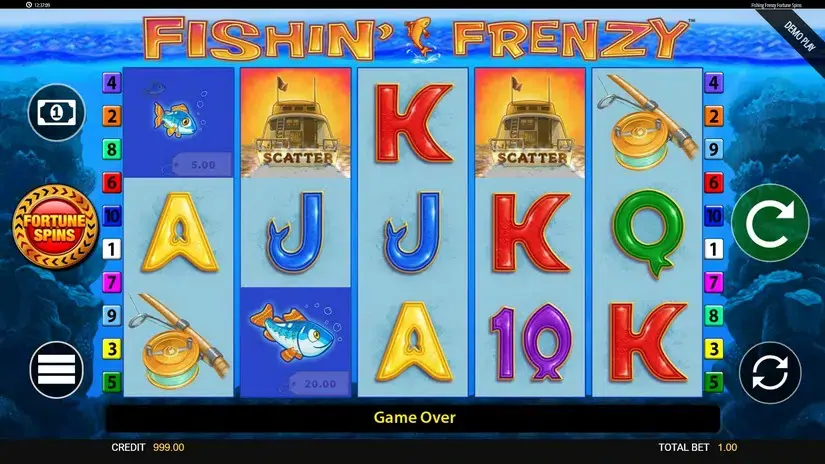 Fishin’ Frenzy Fortune Spins slot screenshot