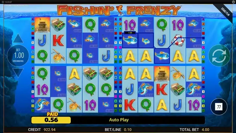 Fishin Frenzy Power 4 Slot slot screenshot 1