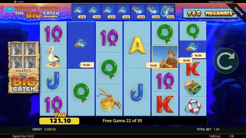 Fishin’ Frenzy The Big Catch Megaways slot screenshot 6