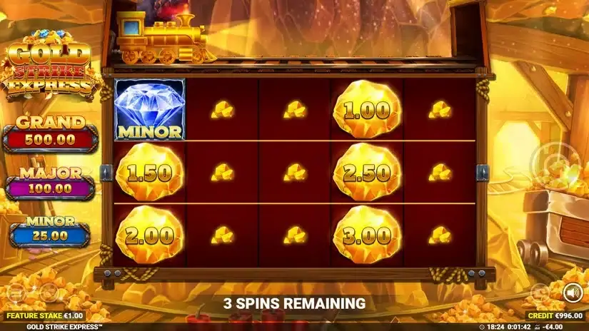 Gold Strike Express slot screenshot 3
