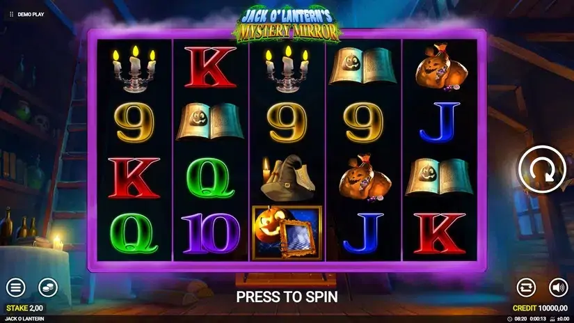 Jack o’Lantern’s Mystery Mirrors slot screenshot 