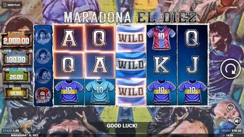 Maradona El Diez! slot screenshot 3