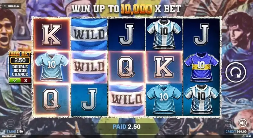 D10S Maradona slot screenshot 3