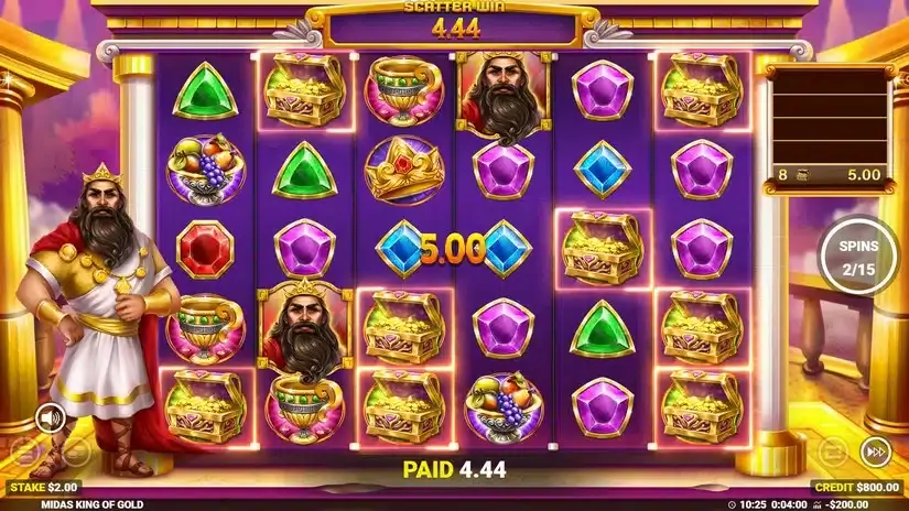 Midas King of Gold slot screenshot 4