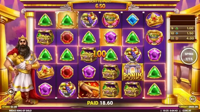 Midas King of Gold slot screenshot 6