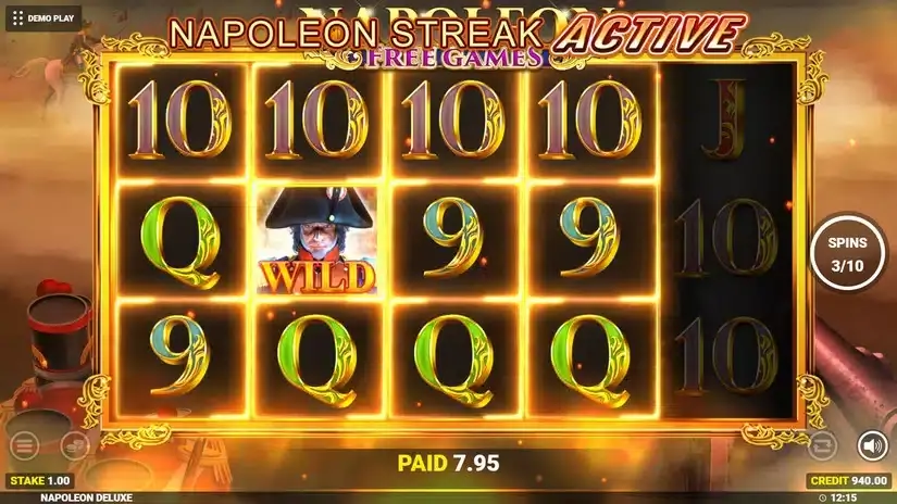 Napoleon Deluxe slot screenshot 4
