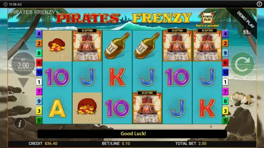 Pirates Frenzy slot screenshot 4