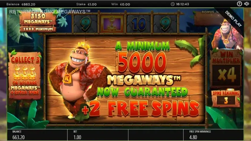Return of Kong Megaways slot screenshot 5