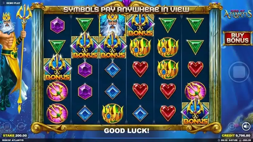 Rise of Atlantis slot screenshot 