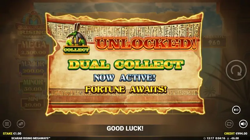 Scarab Rising Megaways slot screenshot 2