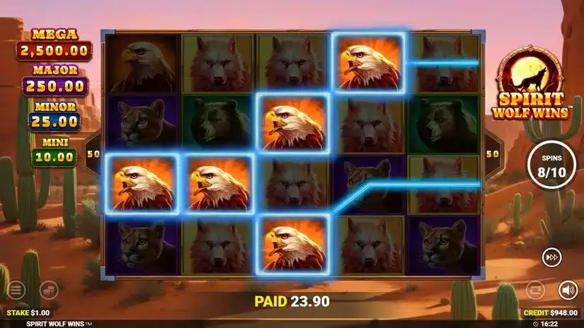 Spirit Wolf Wins slot screenshot 6