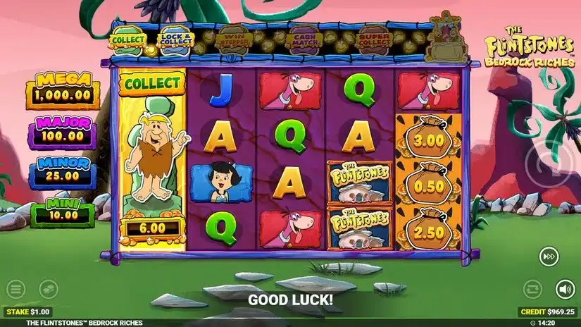 The Flintstones 2 Bedrock Riches slot screenshot 